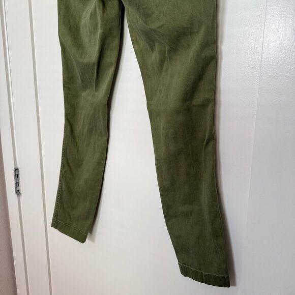 J Crew Pants Womens Sz 27 Military Green Skinny Utility Cotton Lyocell Blend - Picture 6 of 13